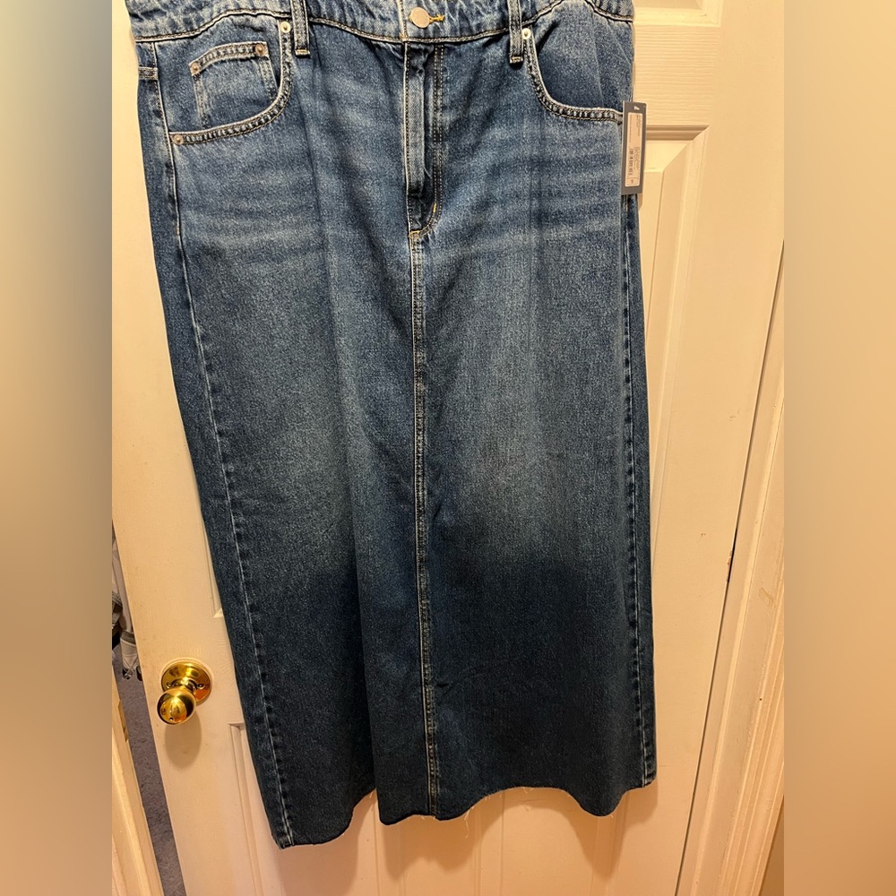 Denim Maxi Skirt NWT